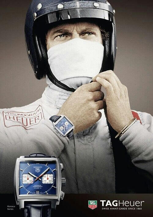 Steve McQueen - Tag Heuer Monaco - Poster